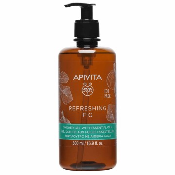 Apivita Refreshing Fig Αφρόλουτρο Σώματος με Αιθέρια Έλαια Ecopack ...