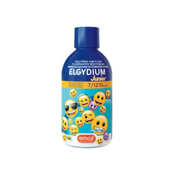 Elgydium Emoji Solution Orale 250 ppm à la Saveur de Fruits Rouges pendant 7+ Ans 500 ml