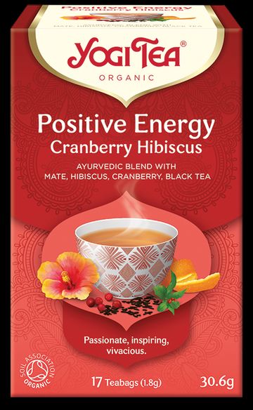 Yogi Tea Positive Energy Cranberry-Hibiscus 30.6gr, 17 φακελάκια Yogi Tea Positive Energy Cranberry-Hibiscus 30.6gr, 17 φακελάκια
