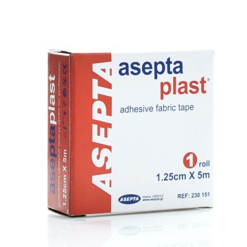 Asepta Aseptaplast Woven Adhesive Tape with Zinc Oxide 1.25cmX5m 1pc