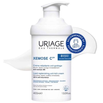 Uriage Xemose C8+ Lipid-Replenishing Anti-Itch Cream, 400ml