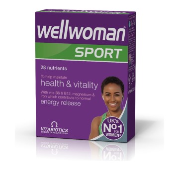 Vitabiotics Wellwoman Sport & Fitness, максимальная энергия и производительность, 30 таб.