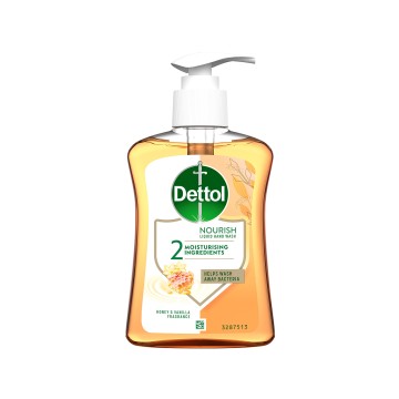 Dettol Nourish Liquid Hand Wash with Honey & Vanilla Fragrance, 250ml