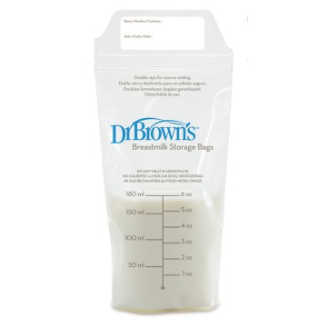 Dr. Çanta për ruajtjen e qumështit të gjirit Browns 25 copë