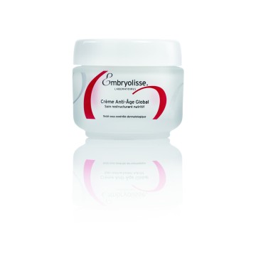 Embryolisse Global Anti-Age Cream, Restrukturierende Anti-Aging-Creme mit Mehrfachwirkung für trockene/reife Haut, 50 ml