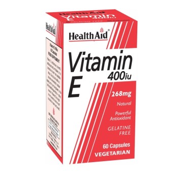 Health Aid Витамин Е 400 МЕ 60 травяных капсул