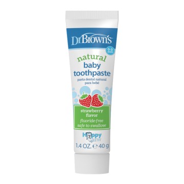 Dr. Browns Baby Toothpaste with Strawberry Flavor, 40gr