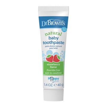 Dr. Browns Baby Toothpaste with Strawberry Flavor, 40gr Dr. Browns Baby Toothpaste with Strawberry Flavor, 40gr
