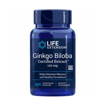 Life Extension Сертифицированный экстракт гинкго билоба 120 мг 365 капсул