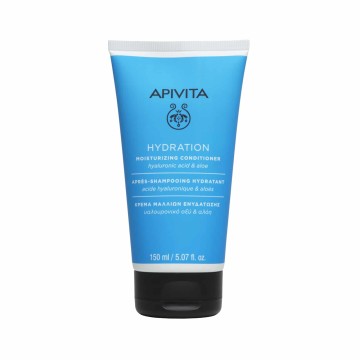 Apivita Crème Hydratante Adoucissante pour Tous Types de Cheveux à l'Acide Hyaluronique et à l'Aloès 150 ml