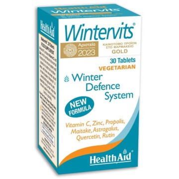 Health Aid Wintervits ، للمناعة وتوحيد لون البشرة ، 30 قرصًا