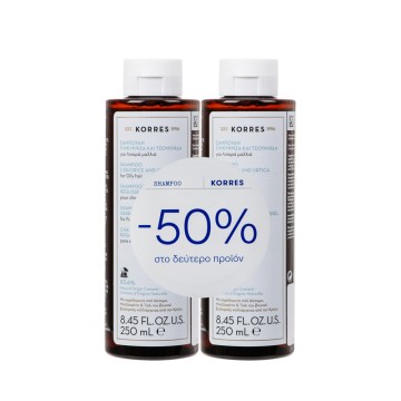 Korres Promo Σαμπουάν με Γλυκόριζα & Τσουκνίδα για Λιπαρά Μαλλιά 2x... Korres Promo Σαμπουάν με Γλυκόριζα & Τσουκνίδα για Λιπαρά Μαλλιά 2x...