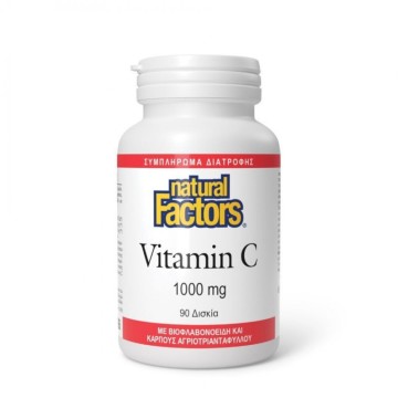 Natural Factors Vitamin C 1000mg Plus Bioflavonoids & Rosehips, 90 ... Natural Factors Vitamin C 1000mg Plus Bioflavonoids & Rosehips, 90 ...