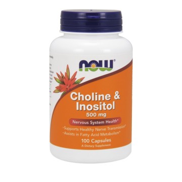 Now Foods Choline & Inositol 500mg 100 capsules