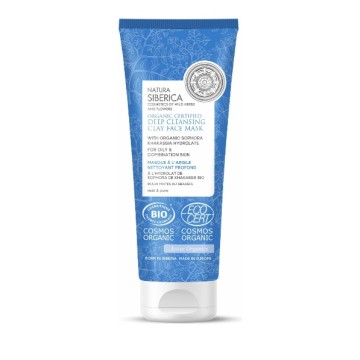 Natura Siberica Organic Certified Clay Mask for Deep Cleansing, for Combination & Oily Skin 75 ml