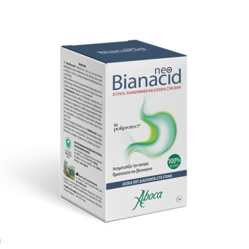 Aboca Neo Bianacid Traitement de l'indigestion, des brûlures d'estomac et du reflux 45 comprimés