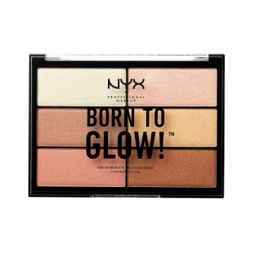 NYX Makeup Professional Born to Glow Paleta theksuese 6 x 4.8 gr