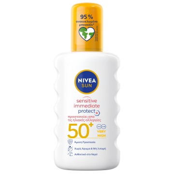 Nivea Sun Sensitive Immediate Protect+ Spf 50+, 200ml