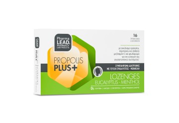 Pharmalead Propolis Plus+ με γεύση Ευκάλυπτος-Μενθόλη 16 τροχίσκοι Pharmalead Propolis Plus+ με γεύση Ευκάλυπτος-Μενθόλη 16 τροχίσκοι