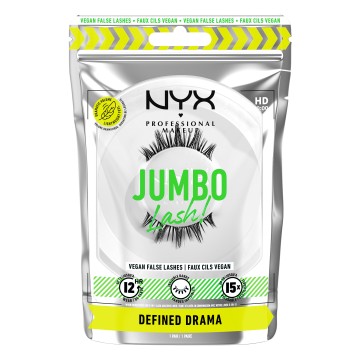 Nyx Professional Make Up Jumbo Lash Vegan Ciglia finte Defined Drama, 1 paio