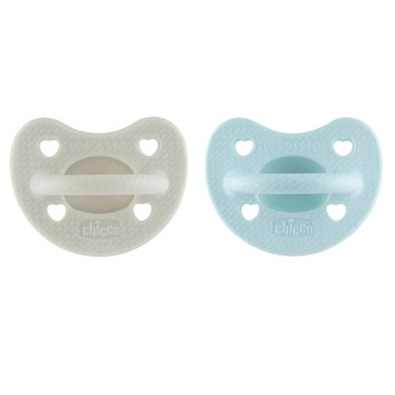 Chicco Physio Forma Luxe Pacifier All Silicone Grey/Veraman 6-16m 2 piece