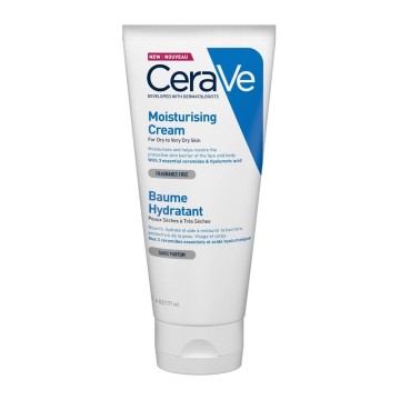 CeraVe Moisturizing Cream, Ενυδατική Κρέμα Προσώπου και Σώματος με Ceramides και Υαλουρονικό Οξύ 177gr