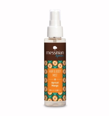 Messinian Spa Hair & Body Mist Apricot Mango, 100ml Messinian Spa Hair & Body Mist Apricot Mango, 100ml