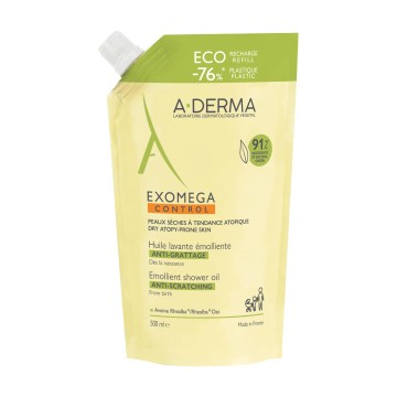 A-Derma Exomega Control Refill  Μαλακτικό Έλαιο Καθαρισμού Κατά του Αισθήματος Κνησμού  500ml