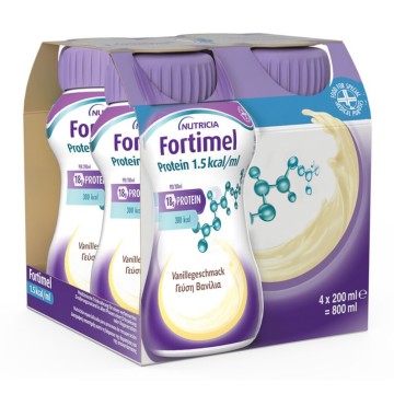 Nutricia Fortimel Protein με Γεύση Βανίλια, 4x200ml