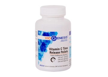 Viogenesis Витамин C Време за освобождаване Оригинални пелети Тройна фаза 120 капсули