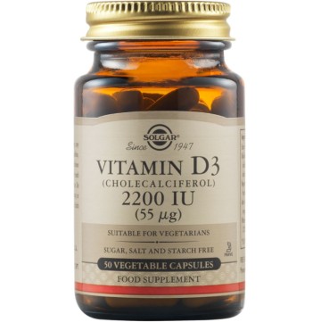 Solgar Vitamin D3 2200IU 50 Caps Solgar Vitamin D3 2200IU 50 Caps