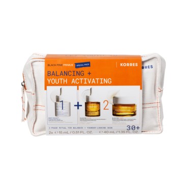 Korres Promo Black Pine Primus Day Cream 40ml & Booster 15ml & Gree...