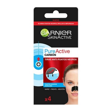 Garnier Pure Active Charcoal Полоски для носа против черных точек 4 шт.