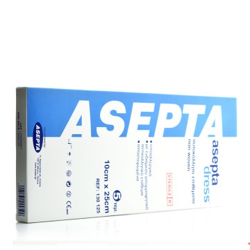 Asepta Dress, Adhesive Pads Hypoallergenic Sterile 10cm x 25cm 5pcs