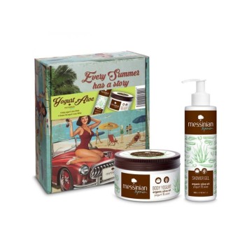 Messinian Spa Coffret Promo Yaourt Aloe Corps Yaourt & Aloe 250ml & Gel Douche Yaourt & Aloe 300ml