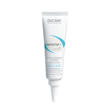Ducray Keracnyl PP Crème, crema idratante lenitiva per pelli grasse 30 ml