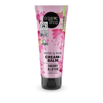 Natura Siberica Organic Shop Hand and Nail Balm Cherry & Lotus 75ml