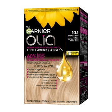 Garnier Olia Βαφή Μαλλιών 10.1 Κατάξανθο Σαντρέ Χωρίς Αμμωνία 60g Garnier Olia Βαφή Μαλλιών 10.1 Κατάξανθο Σαντρέ Χωρίς Αμμωνία 60g