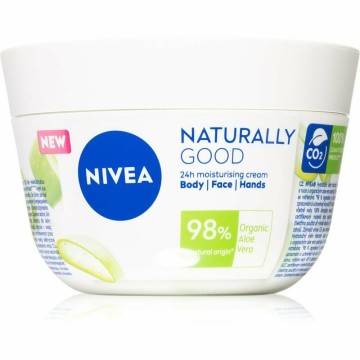 Nivea Naturally Good feuchtigkeitsspendende Gesichts-, Körper- und Handcreme 200 ml