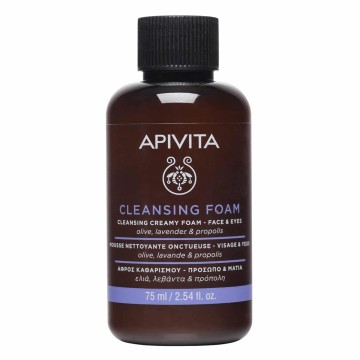 Apivita Mini Αφρός Πρόσωπο-Μάτια Ελιά-Λεβάντα 75ml