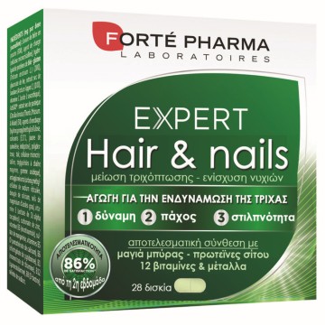Forte Pharma Expert Hair & Nails, Αποτελεσματική Μείωση της Τριχόπτωσης, 28tabs