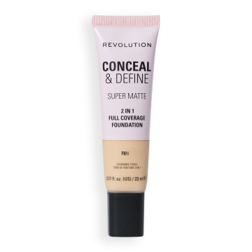 Revolution Conceal And Define Full Cover Tube Foundation F6N, 23ml