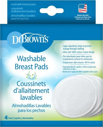 Dr. Browns Coussinets d'allaitement lavables 4 pcs.