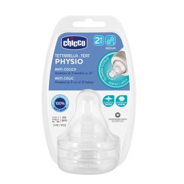 Chicco Physio Silicone Anti-Colique 2 Trous 2m+
