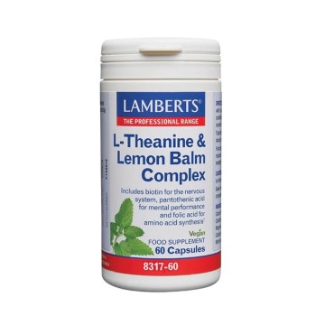Lamberts L-Theanine & Lemon Balm Complex 60 Vegan Caspules Lamberts L-Theanine & Lemon Balm Complex 60 Vegan Caspules