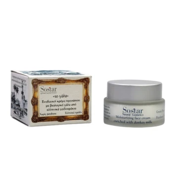 Crème Visage Hydratante au Lait d'Ânesse Bio Sostar Milk...