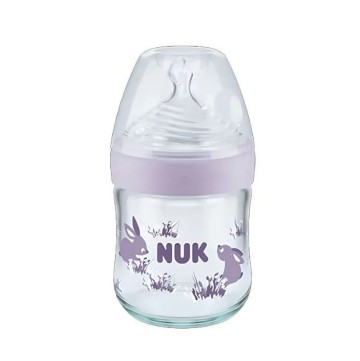 Nuk Γυάλινο Μπιμπερό Nature Sense Temperature Control με Θηλή Σιλικ...