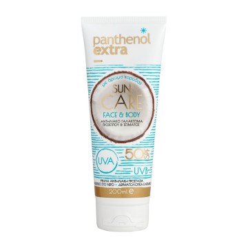 Panthenol Extra Sun Care Face & Body Sunscreen Lotion with Coconut Scent Spf 50 200ml