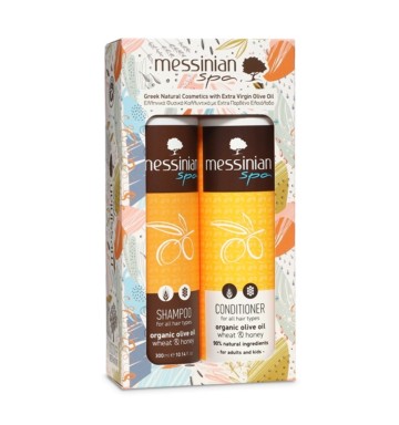 Messinian Spa Promo Wheat & Honey Shampoo Gel 300ml & Conditioner, ...