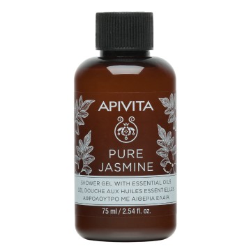Apivita Pure Jasmine, Γιασεμί Aφρόλουτρο με Aιθέρια Έλαια 75ml